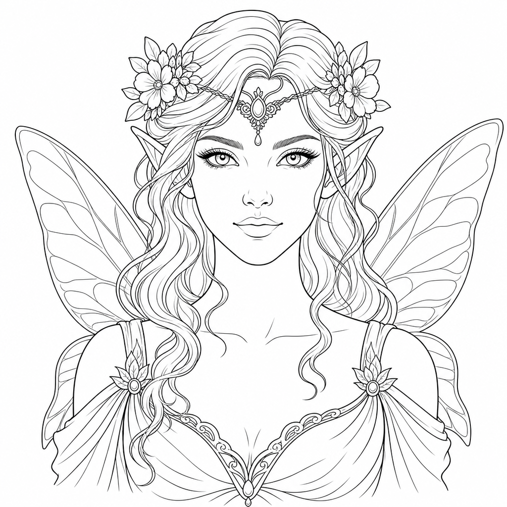 Elegant Lines coloring page