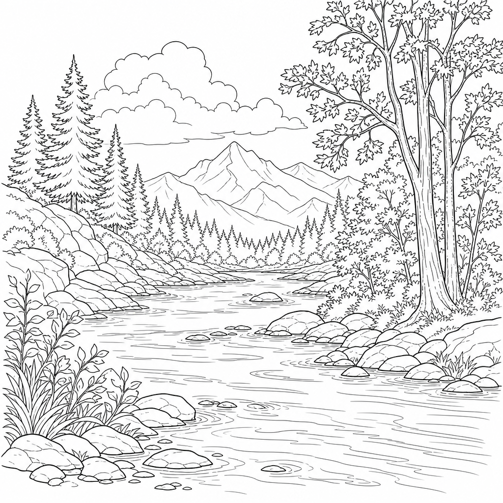 Elegant Lines coloring page